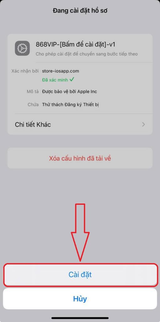 Chọn vào “Cài đặt” Chọn vào “Cài đặt”