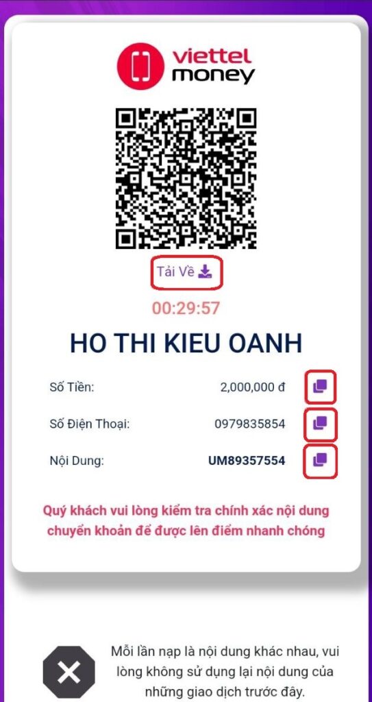 Sao chép các thông tin Sao chép các thông tin