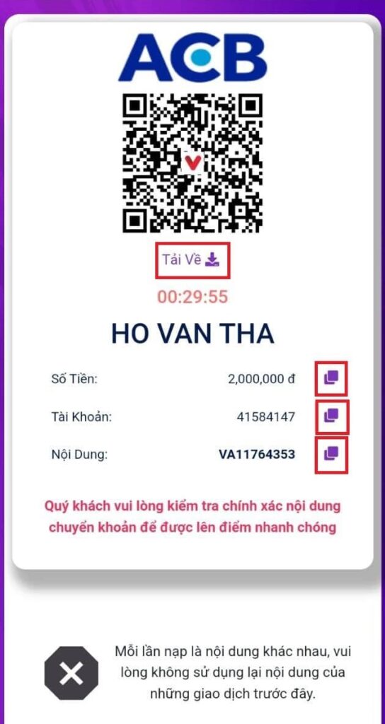 Sao chép các thông tin Sao chép các thông tin