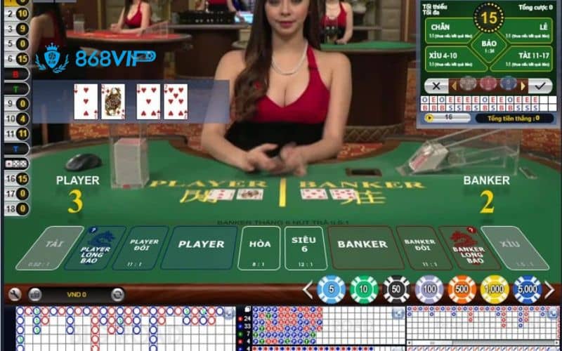 Trải nghiệm chơi bài Baccarat trực tuyến tại 868VIP Trải nghiệm chơi bài Baccarat trực tuyến tại 868VIP