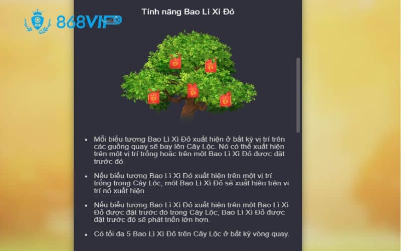 Tính năng bao lì xì dùng để kích hoạt vòng quay miễn phí Tính năng bao lì xì dùng để kích hoạt vòng quay miễn phí