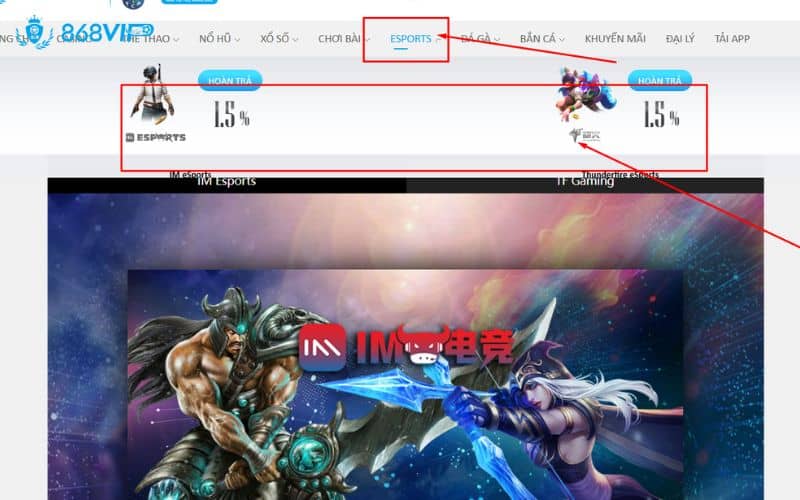 Hướng dẫn tham gia Esports 868VIP Hướng dẫn tham gia Esports 868VIP